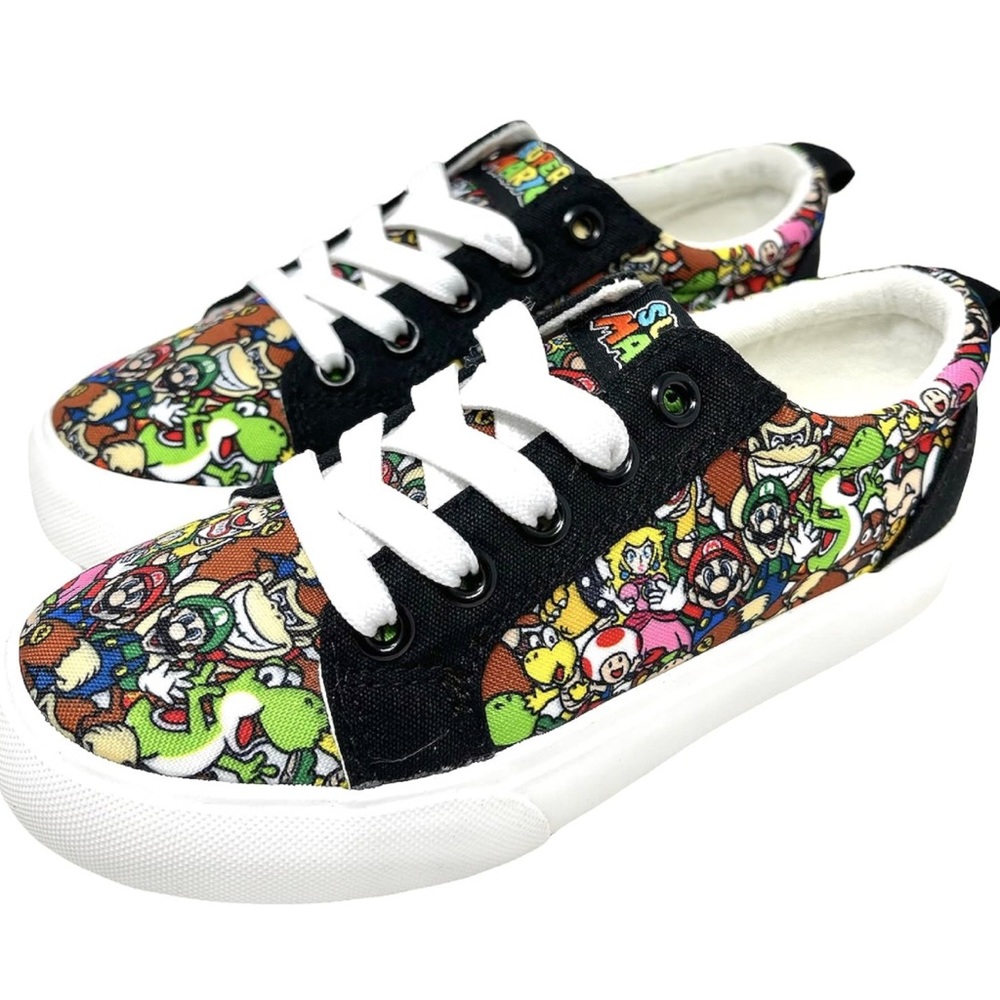 Super Mario Brothers Game Over Nintendo Boys Lace Up Shoes, 3